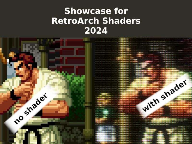 Showcase for RetroArch Shaders 2024